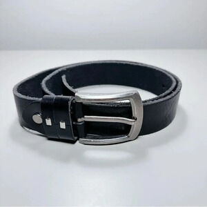 Belter Belt Basic Buckle Black  Leather Belt
